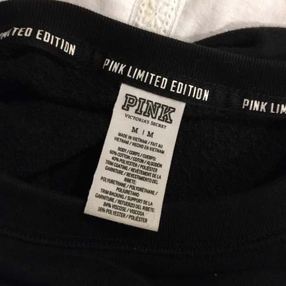 limited edition victoria's secret black sweatshirt - Picture 2 of 5